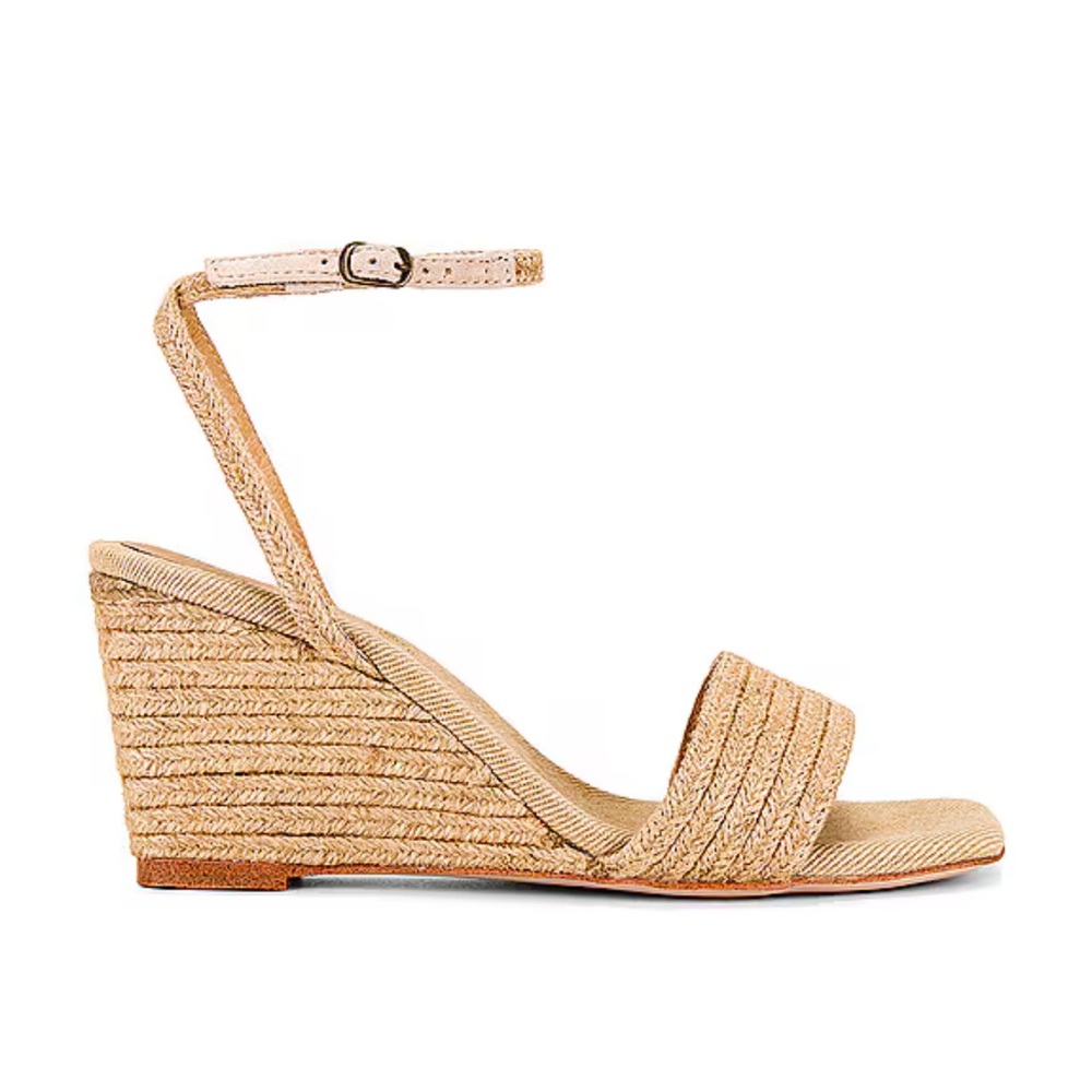 Jeffrey Campbell Raffia Wedge Sandals - “Sailboat” / 9m